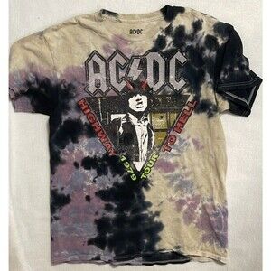 ACDC band Rock T Shirt 1979 Concert Music Highway To Hell Unisex M Vintage